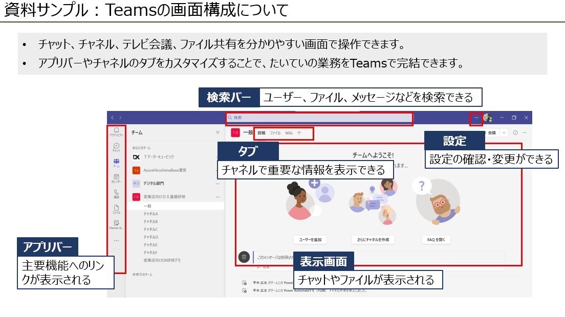 受講者様の活用状況に合わせ資料をカスタマイズ